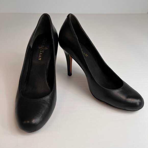 Cole Haan Shoe Women 6 Air Leather High Heel Pump Cushioned Work Party Core Ex - Picture 1 of 12